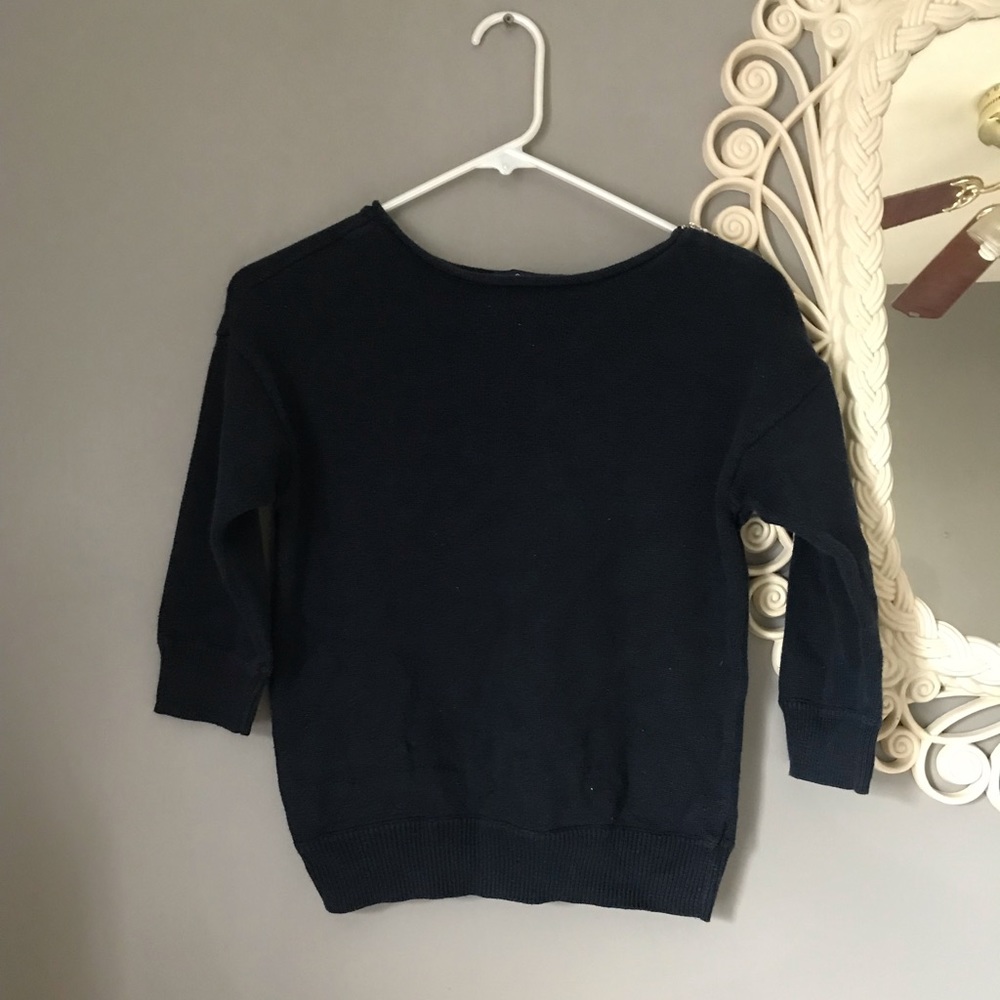 Navy cropped sweater GAP